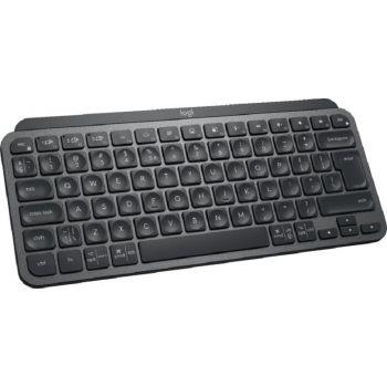Logitech MX Keys Mini Minimalist Wireless Illuminated Keyboard, Bluetooth / USB-C Connector, 10m Range, US International Qwerty, Graphite Black | 920-010498 - eBuy UAE